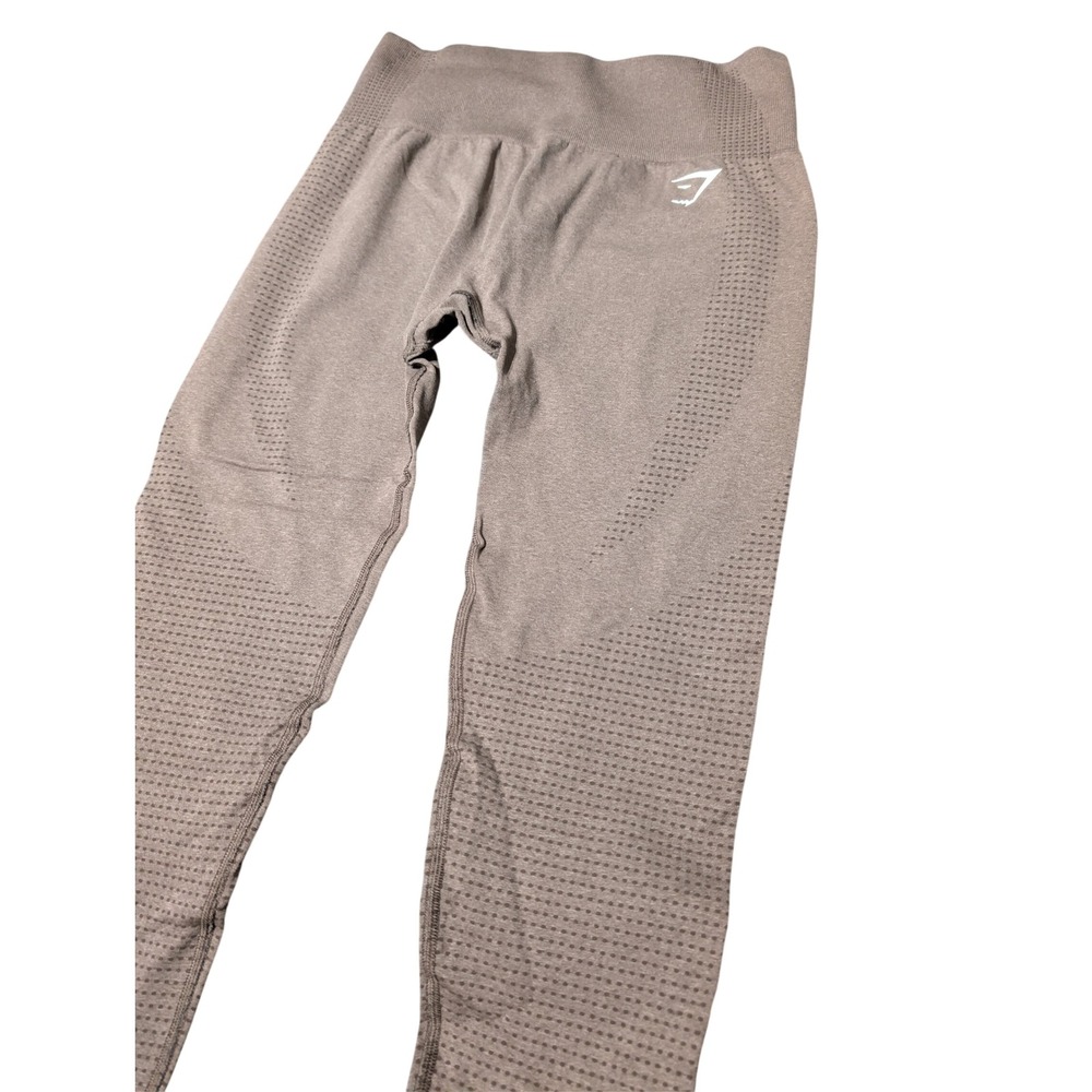 Gymshark Vital Seamless Leggings‎ Taupe Marl High Waisted Yoga Pants Sz S A4 - Picture 2 of 6